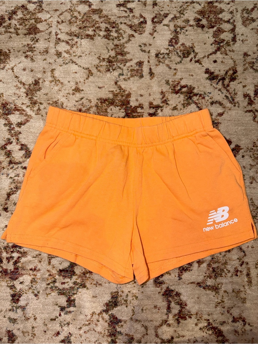 New Balance Bright Orange Girl's Athletic Shorts